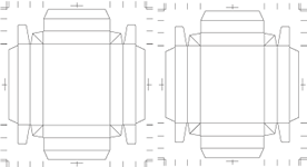 展開図：フタ・身箱